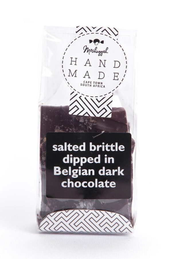 Salted Brittle dipped in Belgian Dark Chocolate 100g - Image 2