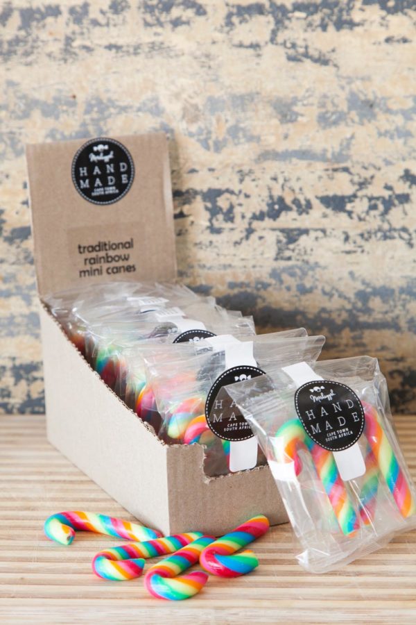 Rainbow Candy Canes - Mini - 7g each (in a 28g pouch)