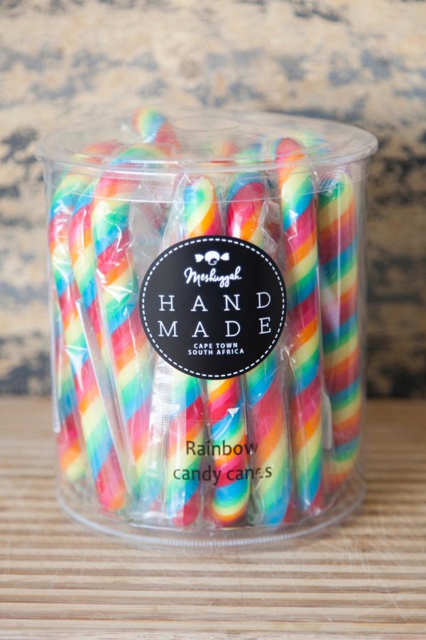 Rainbow Candy Canes - Large (56g) (Price per Candy Cane)