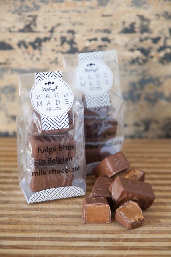 Fudge Bites enrobed in Belgian Milk Chocolate 110g