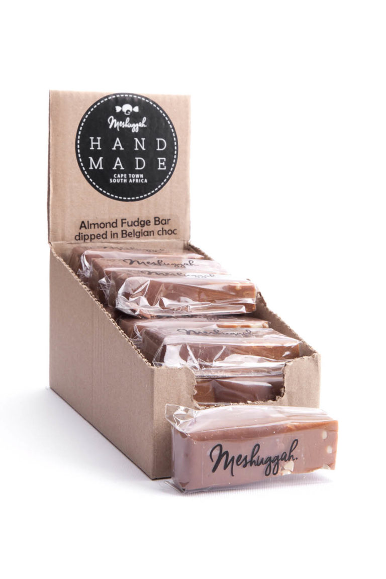 Almond Fudge Bar dipped in Belgian Milk Chocolate 55g Meshuggah