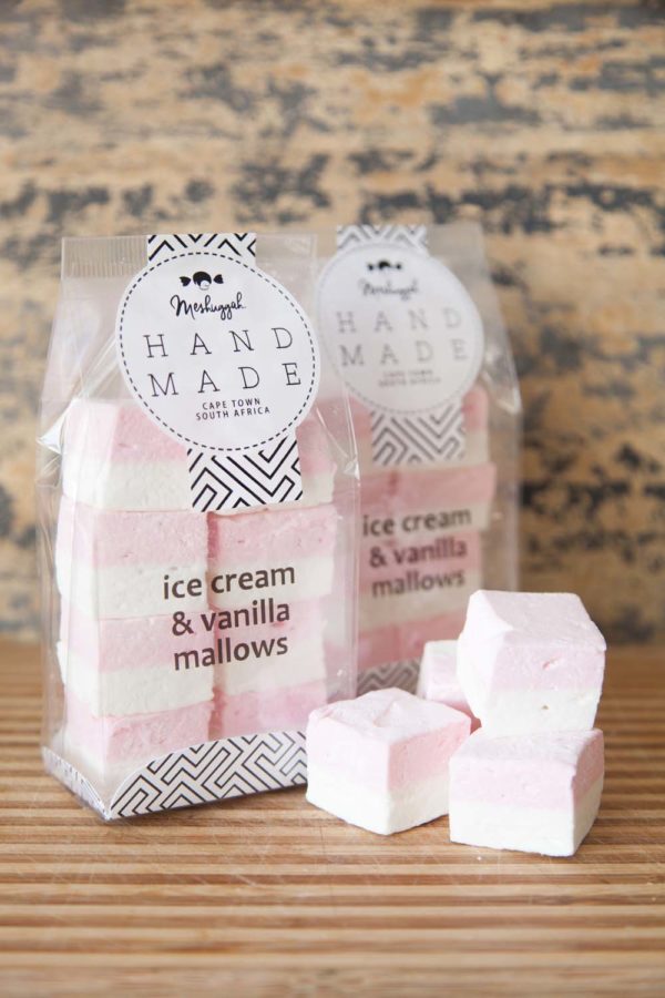 Marshmallow Squares - Ice Cream & Vanilla: Double Layer Double Flavour 120g