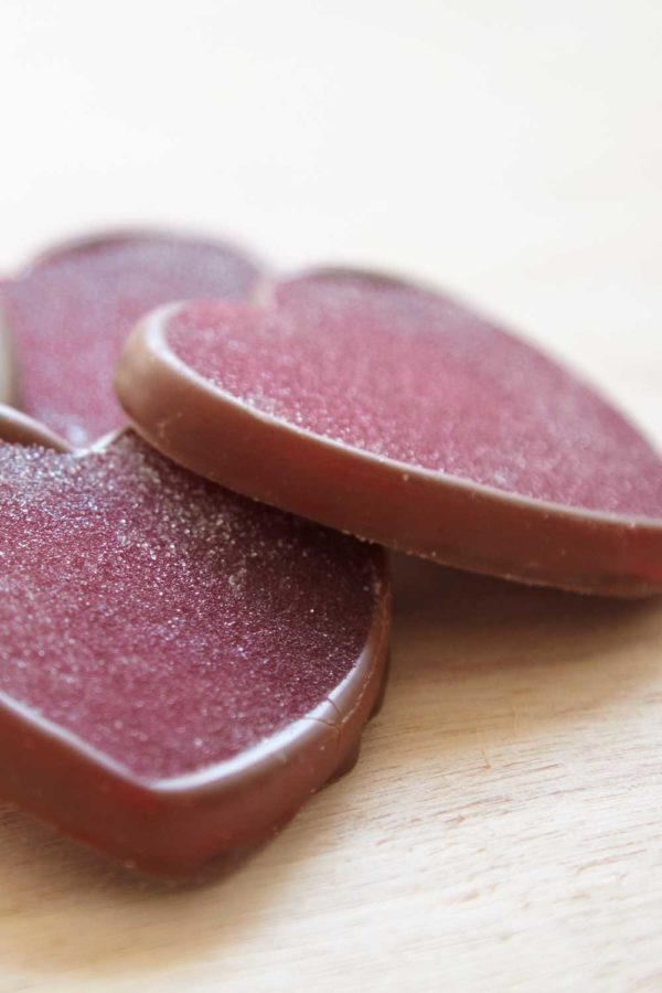 Strawberry Jelly Hearts with Belgian Milk Chocolate 32g (Price per unit of 1) Made on special order only. POA - Image 2