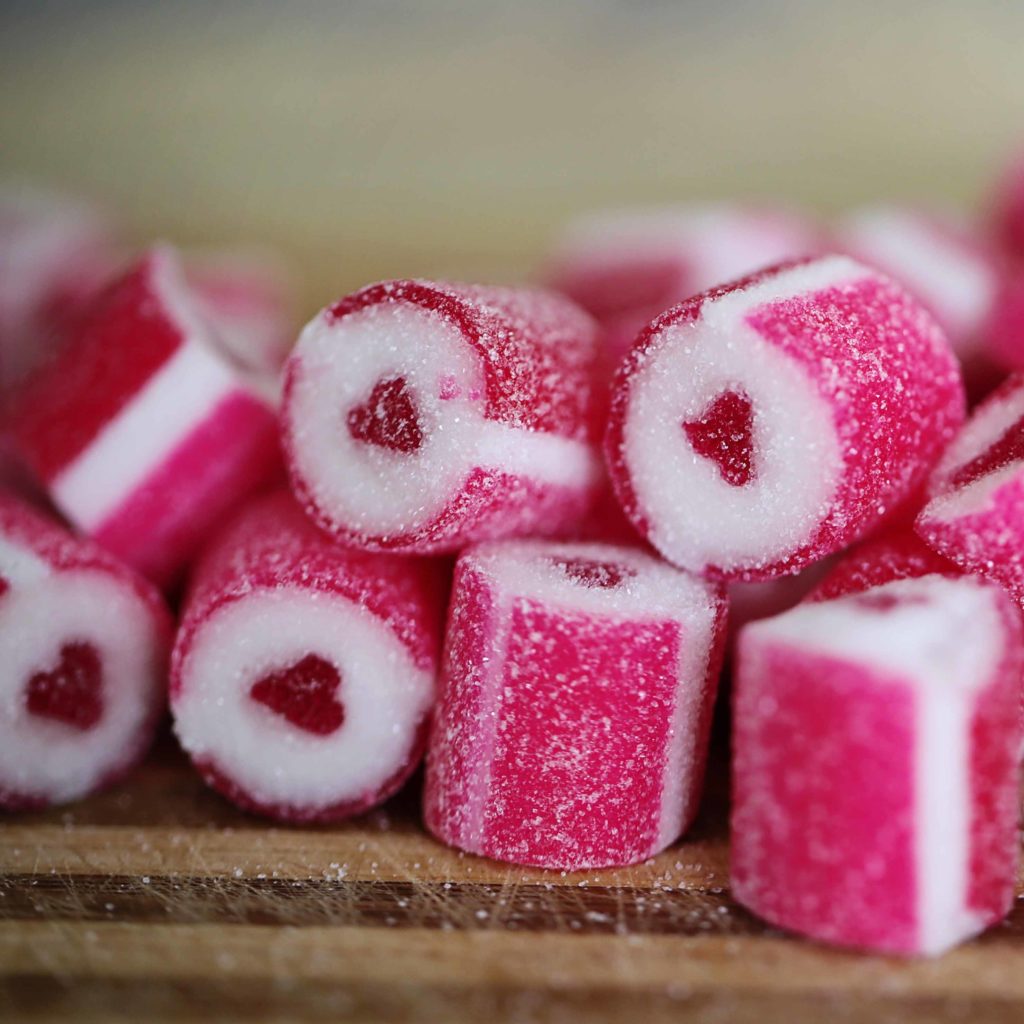 Rock Candy Hearts 100g