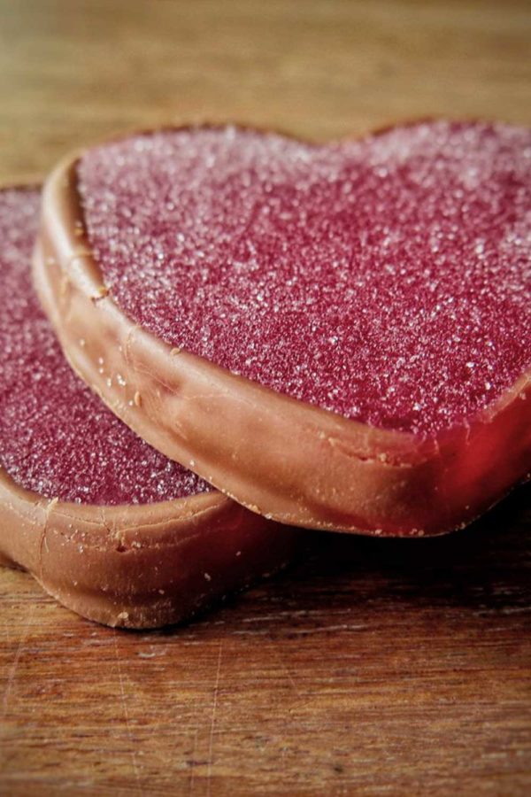 Strawberry Jelly Hearts with Belgian Milk Chocolate 32g (Price per unit of 1) Made on special order only. POA - Image 4