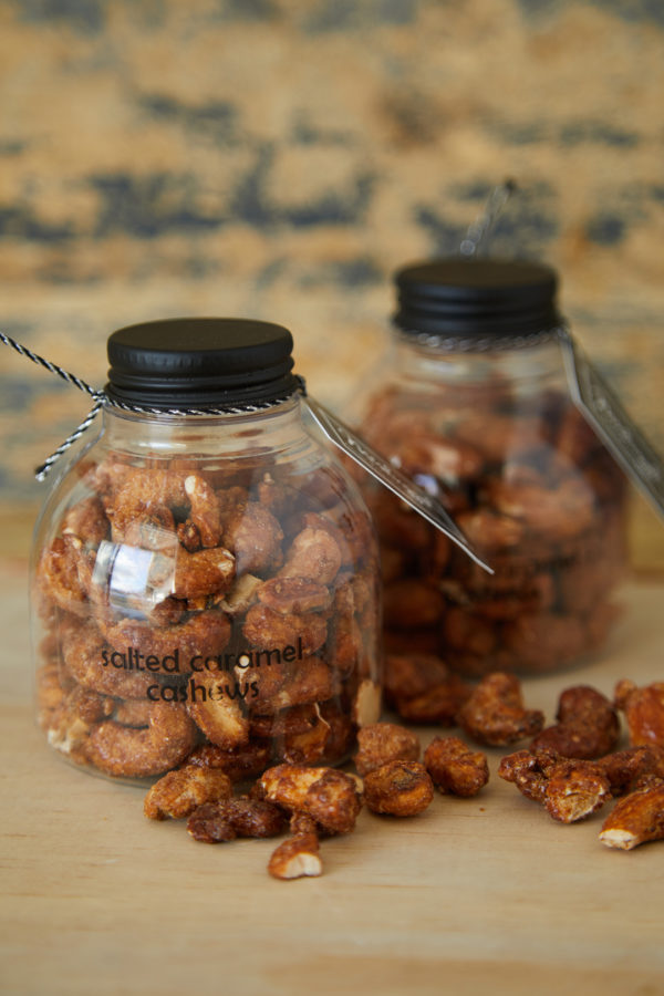 Salted Caramel Cashews: 120g Gift Bottle