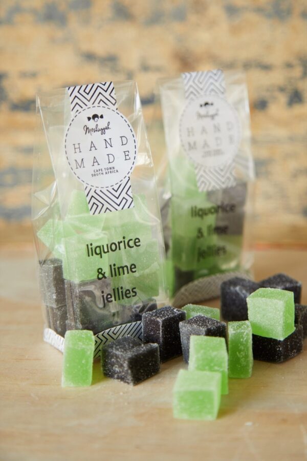 Liquorice & Lime Jelly Squares: 100g