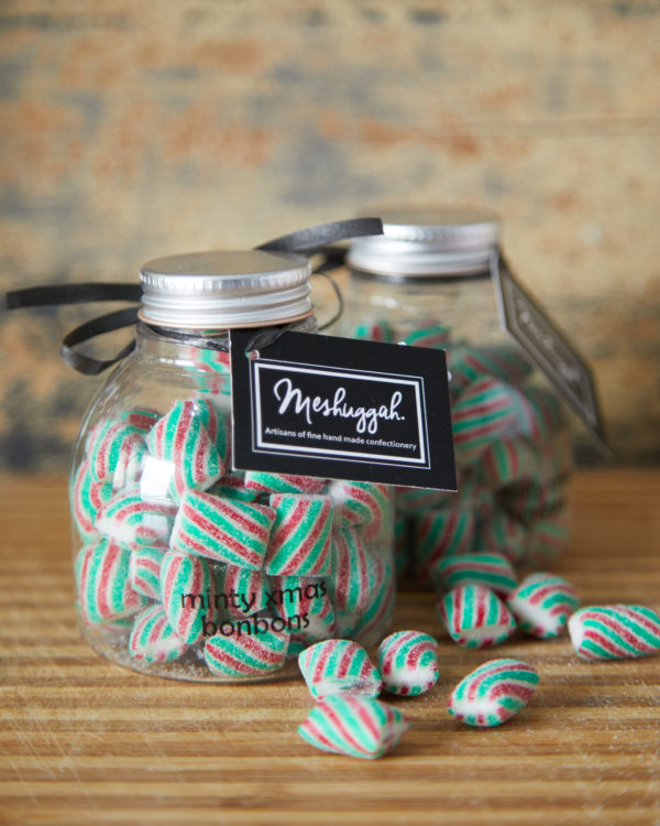 Christmas Bonbons (Traditional Red & Green & White) Gift Bottle 150g