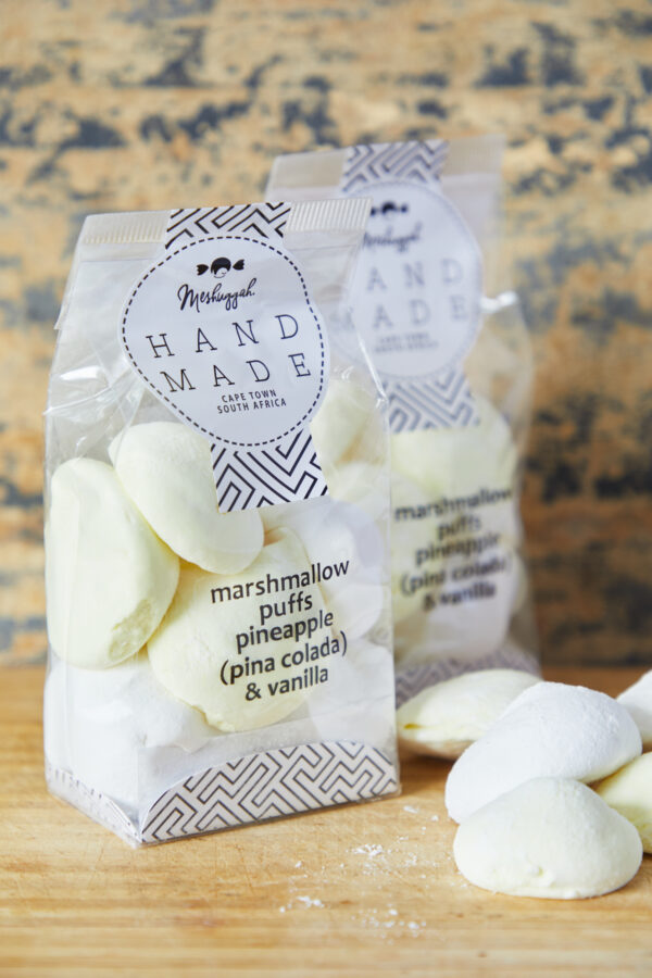 Pineapple & Vanilla (Pina Colada) Marshmallow Puffs: 120g