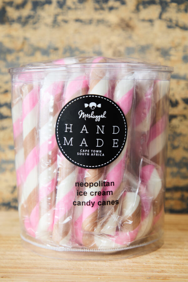 Ice Cream Candy Canes (Neopolitan Ice Cream flavour) - 56g each (price per cane)