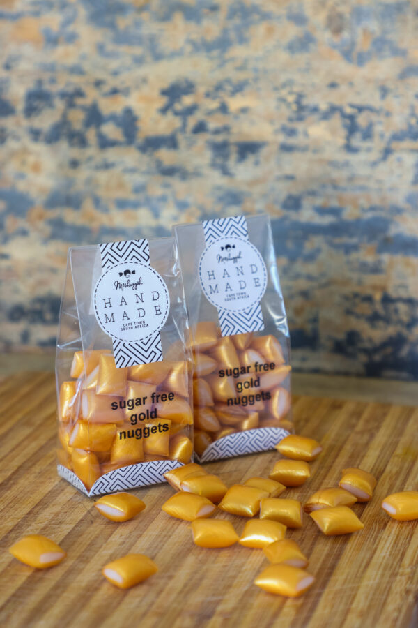 Sugar Free Bonbons: Gorgeous Minty Gold Nuggets 100g