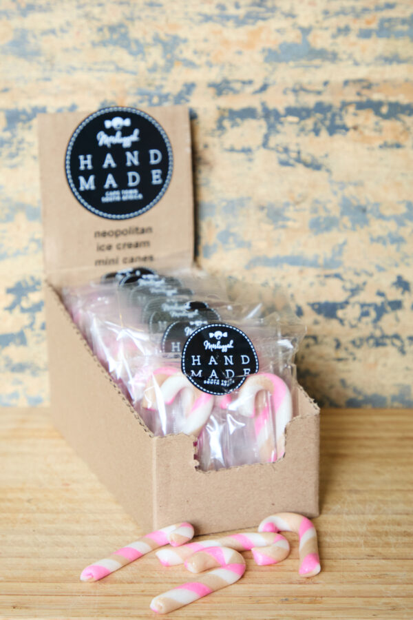 Mini Ice Cream (Neapolitan) Candy Canes 7g each (4 x in a packet - 28g)