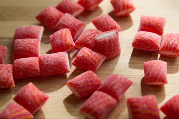 Mini Candy Canes - Peach & Apricot 7g each (4 in pouch 28g) - Image 4
