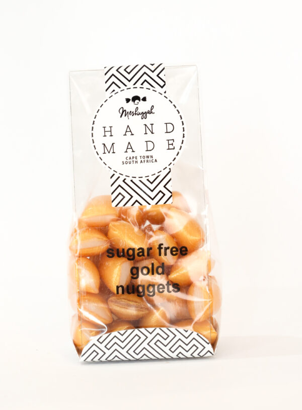 Sugar Free Bonbons: Gorgeous Minty Gold Nuggets 100g - Image 2