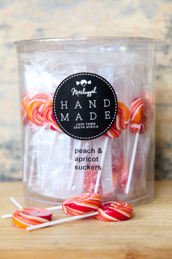 Mini Candy Canes - Peach & Apricot 7g each (4 in pouch 28g) - Image 3