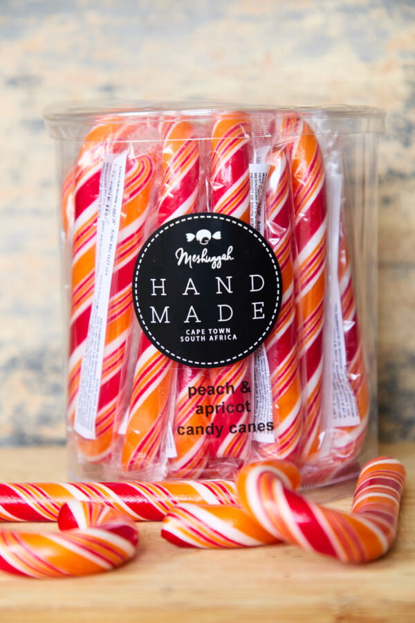 Peach & Apricot Large Candy Canes 56g (Price per cane)