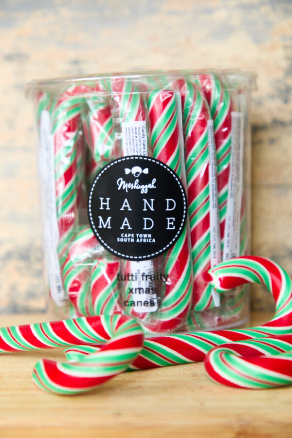 Christmas Candy Canes in Traditional Red, Green & White Stripes (Large) 56g OUT OF STOCK