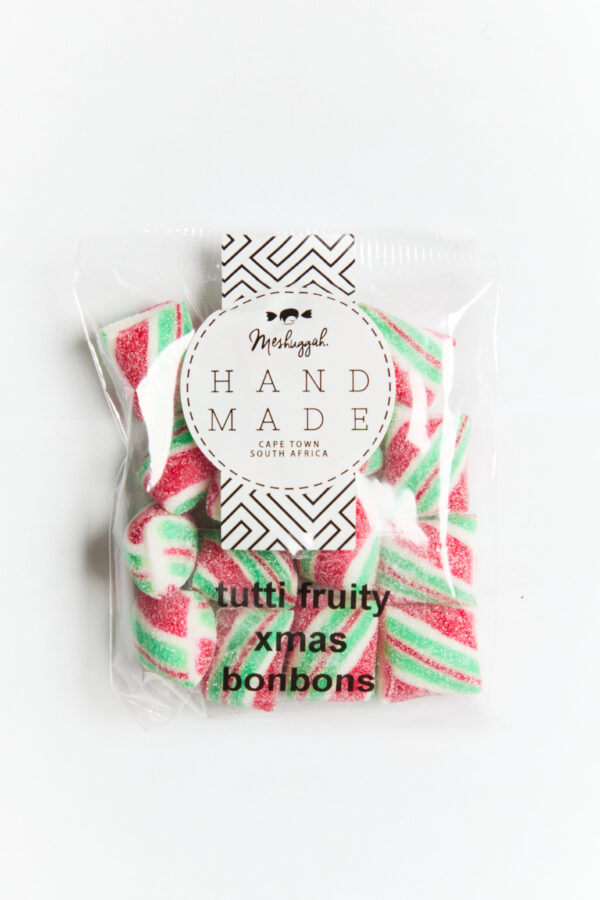 Mini Christmas Candy Canes: Traditional Green, Red & White Stripes (70g Tub) OUT OF STOCK - Image 5