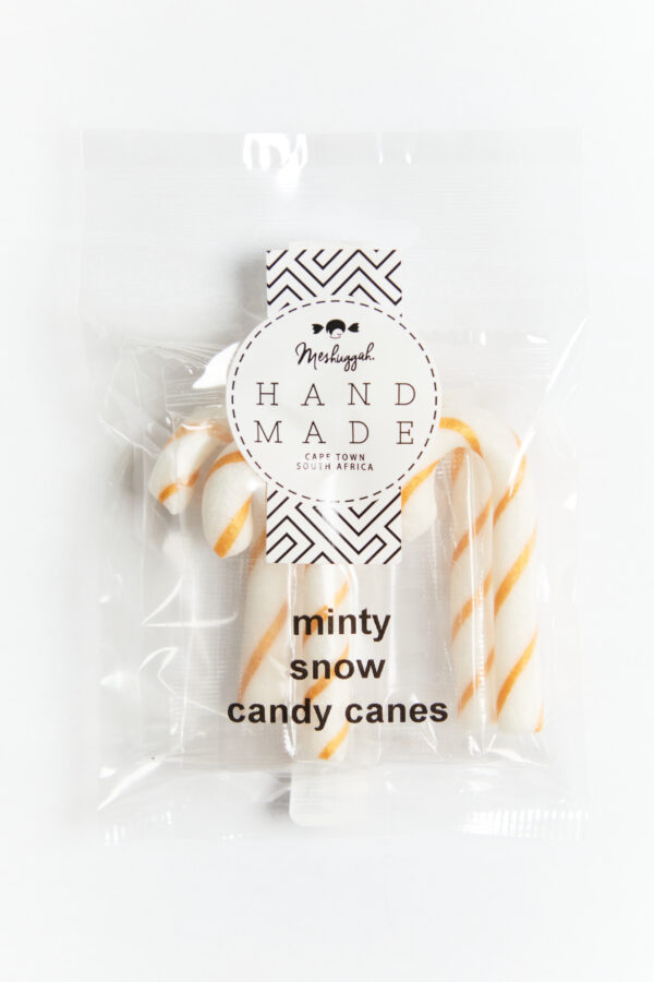 Christmas Gold & White Striped Mini Candy Canes 7g (4 in a pouch - 28g) OUT OF STOCK