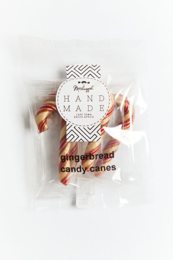 Christmas Candy Canes - Mini - Gingerbread flavour (4 canes in a pouch) 28g OUT OF STOCK