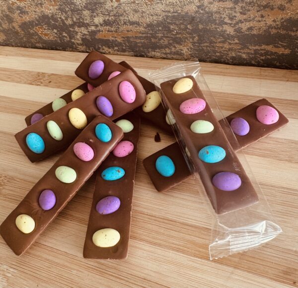 Easter Belgian Milk Chocolate Slab: full of Speckled Eggs (40g) ORDERS HAVE CLOSED