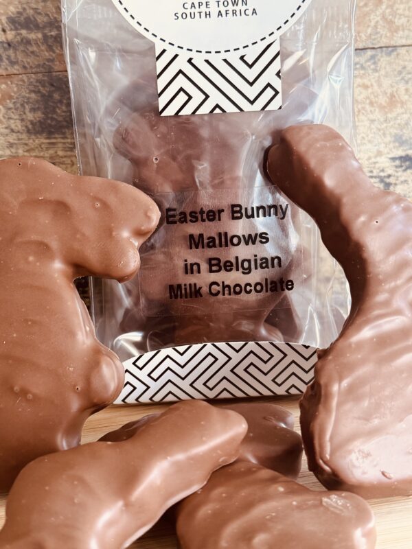 Easter Bunny Marshmallow in Belgian Milk Chocolate - 4 in a bag (each individually wrapped) 135g: ORDERS HAVE CLOSED - Image 2