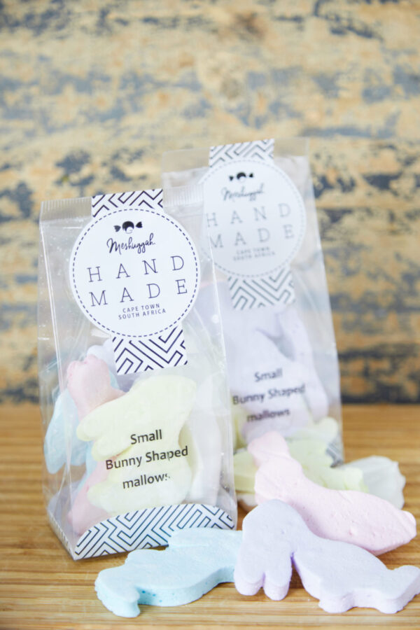 Small Marshmallow Bunnies in Pastel Shades - 5 in a bag (60g)