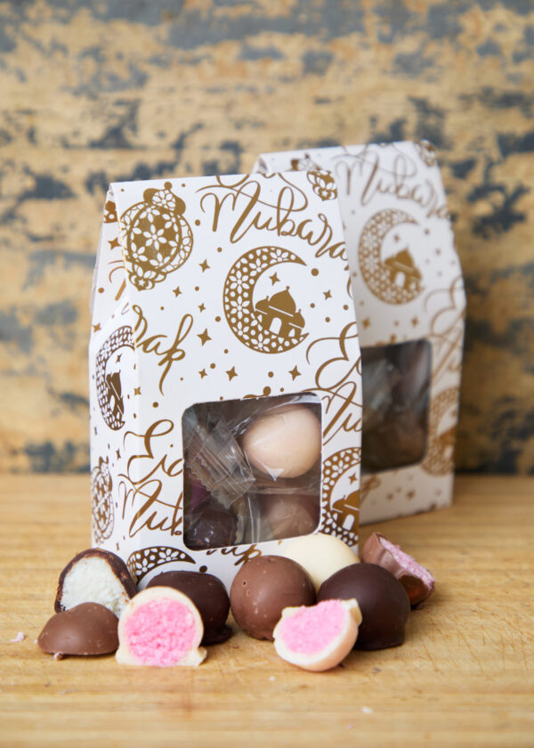 Eid: Trio of Coconut Ice Balls in Belgian Milk, Belgian Dark Chocolate & Creamy White Chocolate