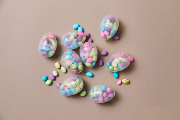 EASTER ORDERS HAVE CLOSED. Easter - Eggs (re-useable) filled with Mini Speckled Eggs 30g - 35g